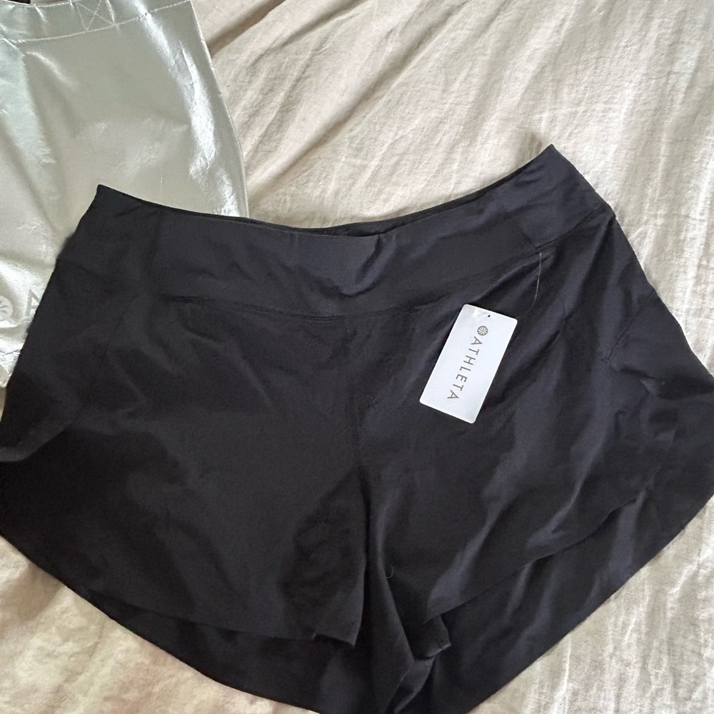 Athleta Black Athletic Run With It 3.5” Short